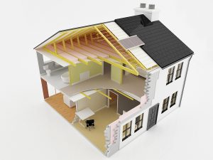 Cross Section View Of An Energy Efficient Home
