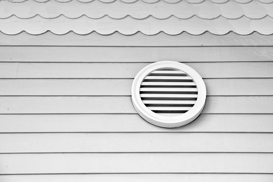 Attic vent for whole home ventilation.