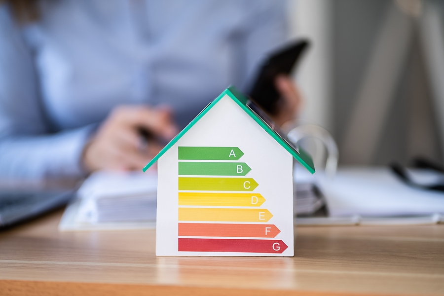 A home representing energy efficiency found during an energy audit.